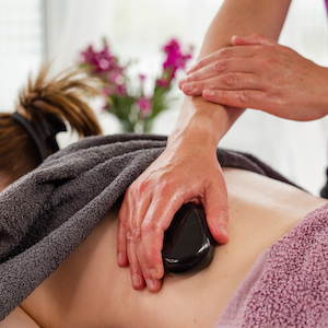 Hot stone massage